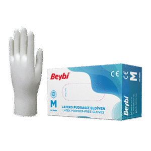 Lateks Pudrasız Eldiven - 100'lük Kutu
