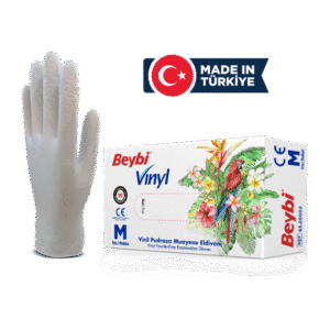 Vinil Pudrasız Muayene Eldiveni MDR - 100'lük Kutu